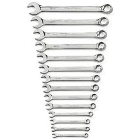 Gearwrench GearWrench 81925 14 pc. Full Polish Combination Non-Ratcheting Wrench Set;6-19 mm. Metric KDT-81925
